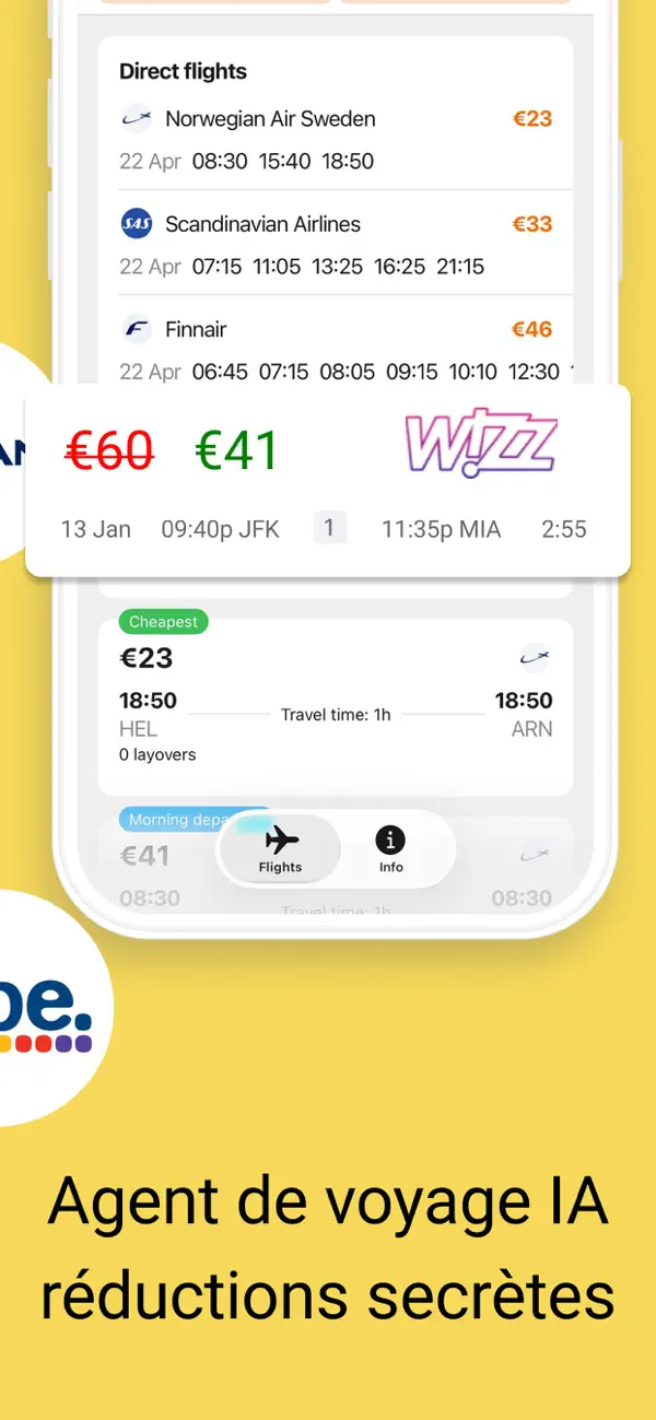 Screenshot #2 pour Billets d'avion&vols discounts