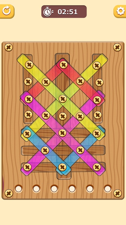 Wood Nut Bolt Screw Puzzle screenshot-7