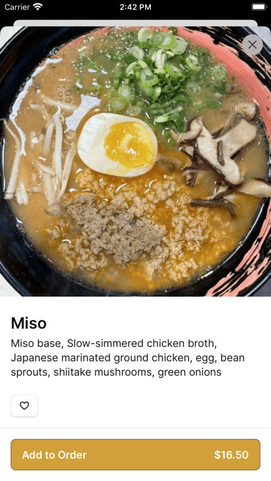 Mako Ramen iPhone screenshot 3 - Food & Drink app