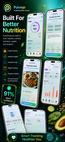 Pulseqo: AI Calorie Tracker iPhone screenshot