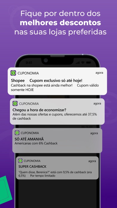 Cuponomia: Cupons e Cashback Screenshot