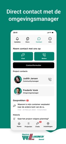Wegenbouw Lansink iPhone screenshot