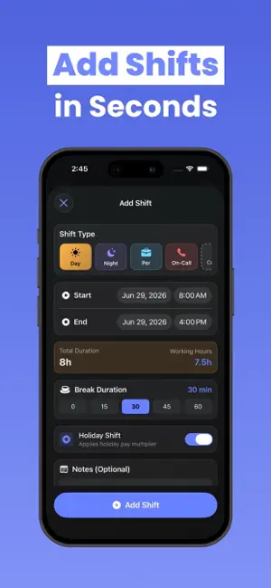 Nurse Shift Planner: Nursly screenshot 4