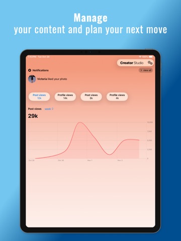 Studio: Creator Studio iPad screenshot