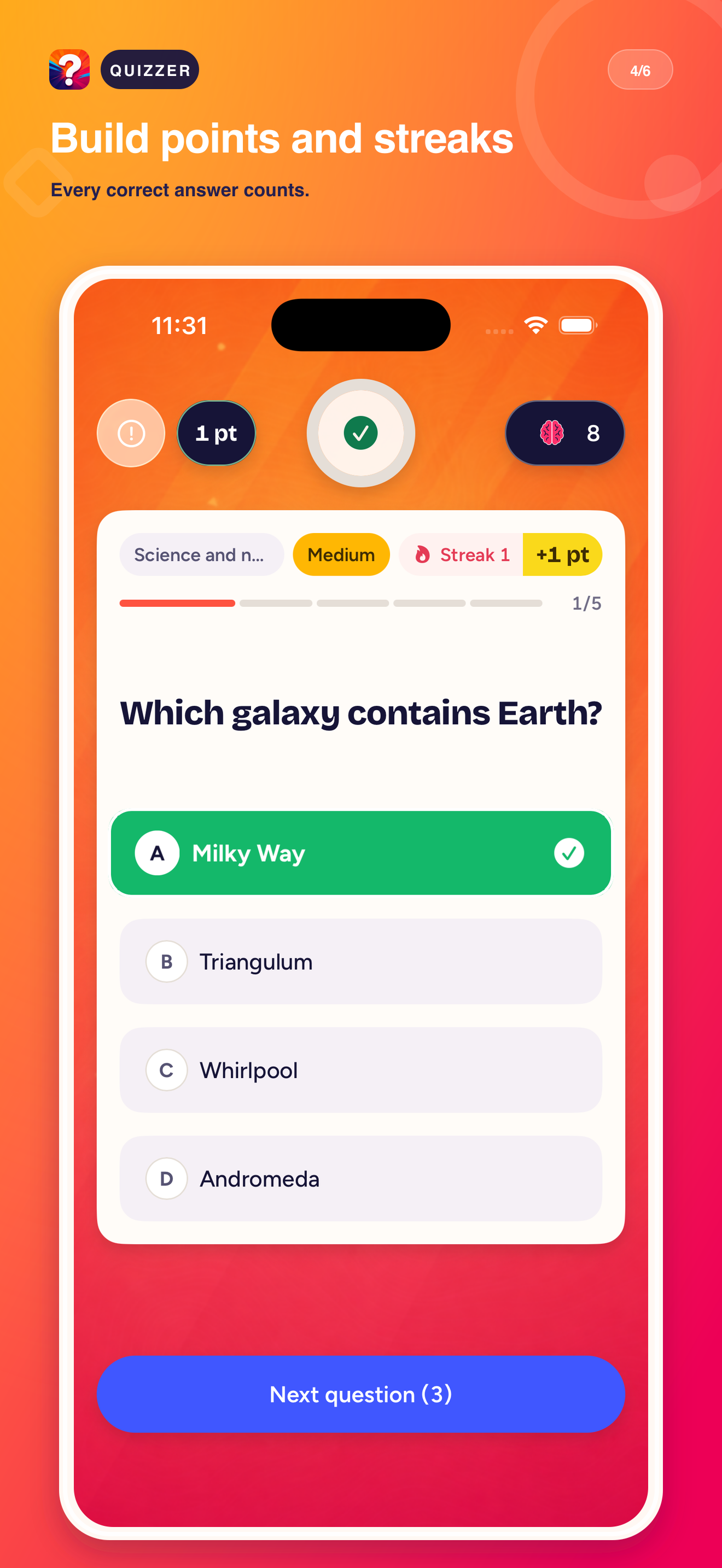 Quizzer: Live Trivia Game screenshot 5
