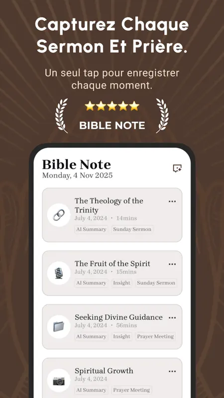 Bible Note: Notes de sermon screenshot 1 of 8