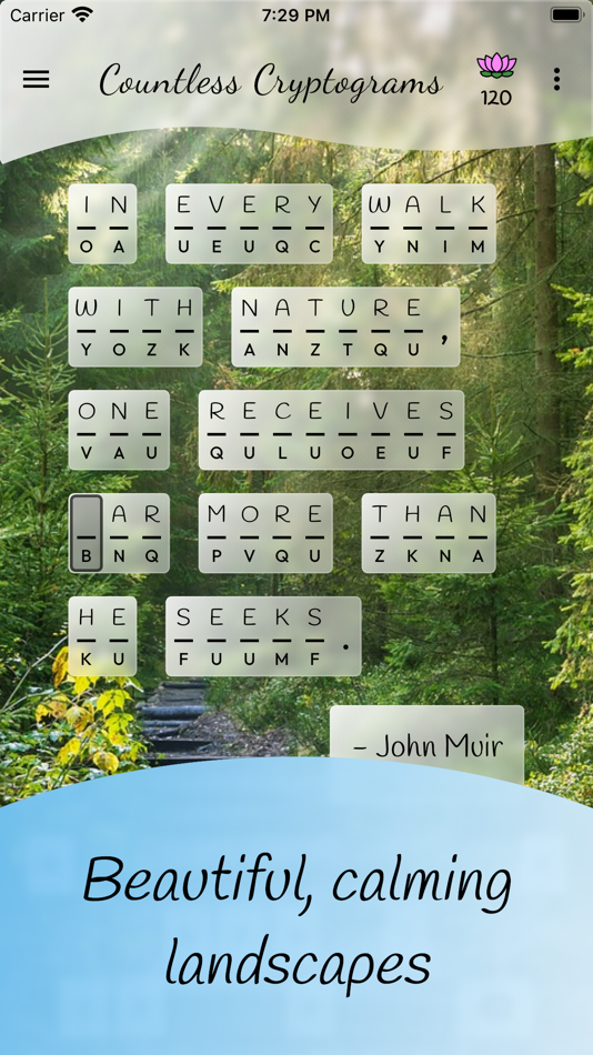#4. Countless Calming Cryptograms (iOS) 由: David Michael Chatelain