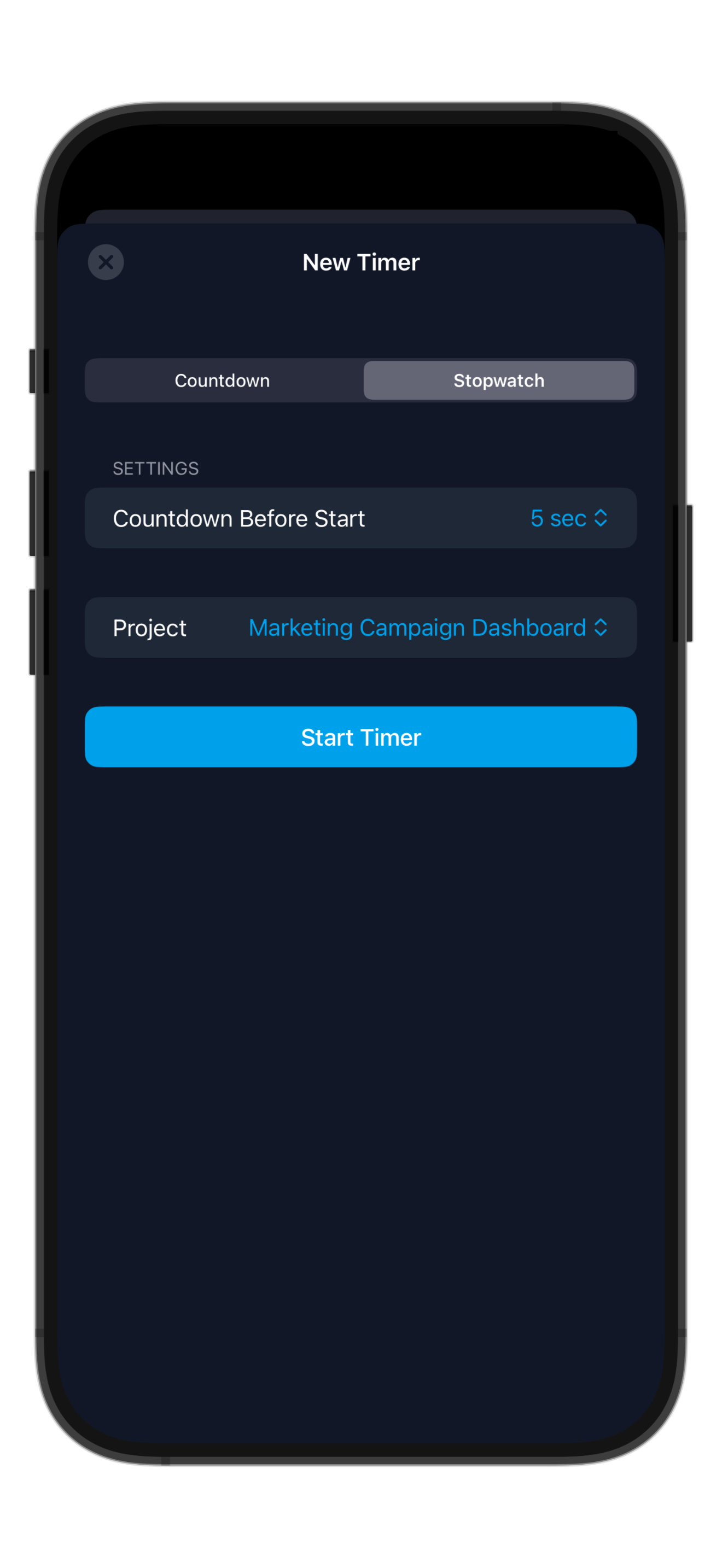 Time Tracker - Focused Work