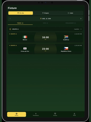 Prode Mundial 2026 iPad screenshot 1