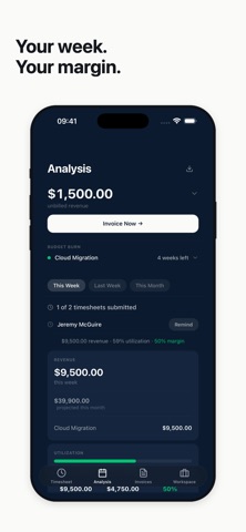 BillHour: Consulting Invoices screenshot