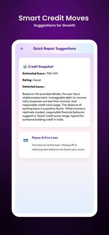 Ai-Credit Score Coach iPhone screenshot