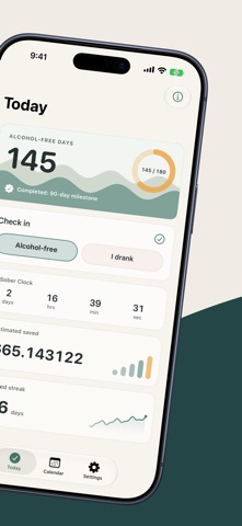 Alcohol Free Tracker iPhone screenshot