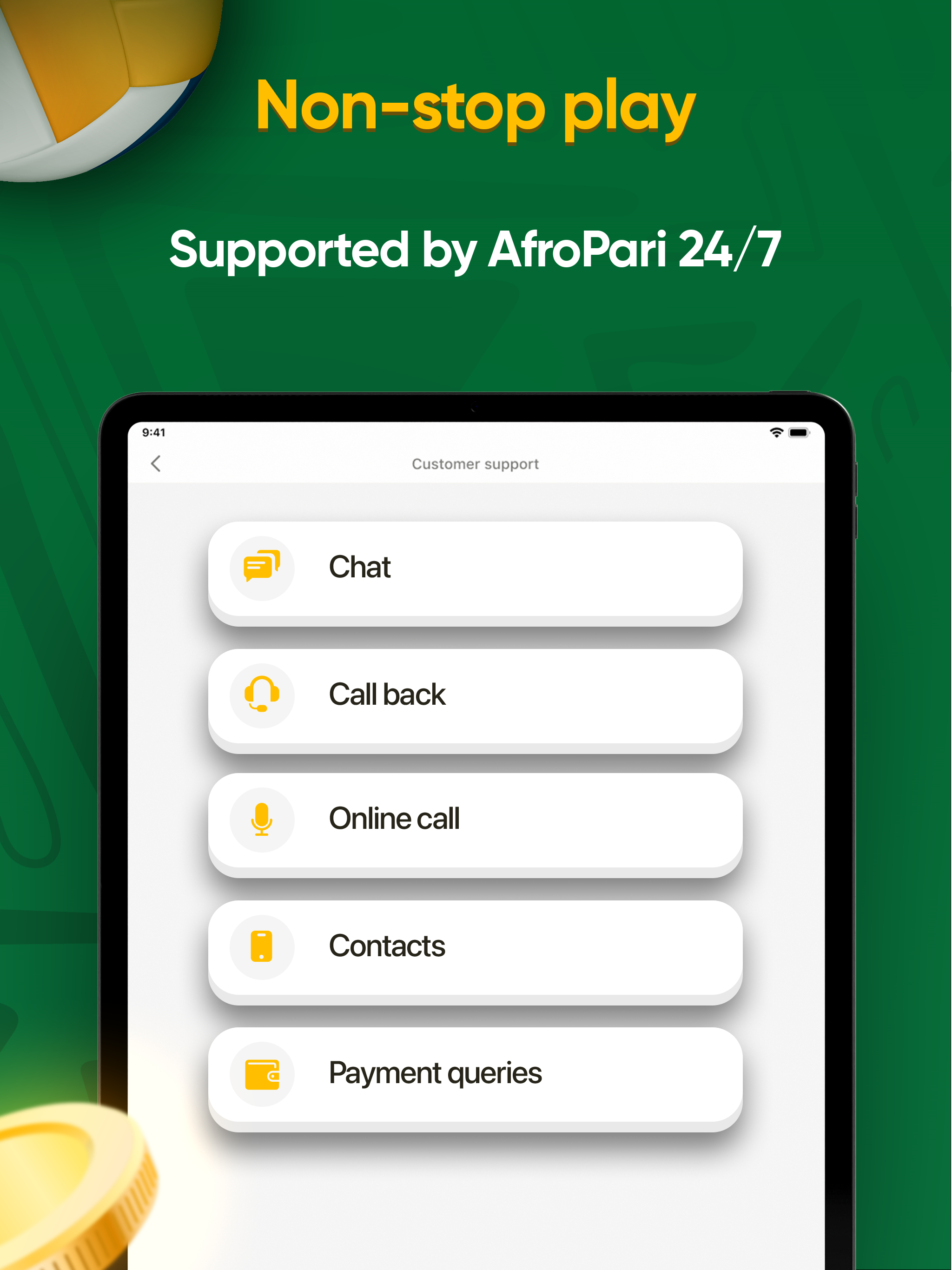 Afropari: Bet, Play & Win