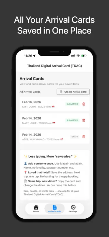 Thai TDAC Arrival Card Helper screenshot 7 of 8