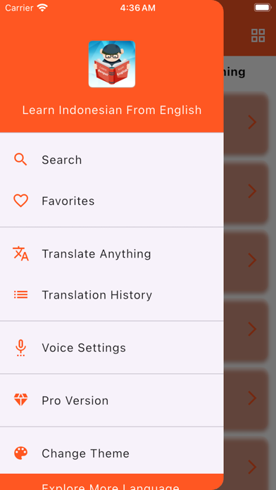 Learn Indonesian From English Screenshot