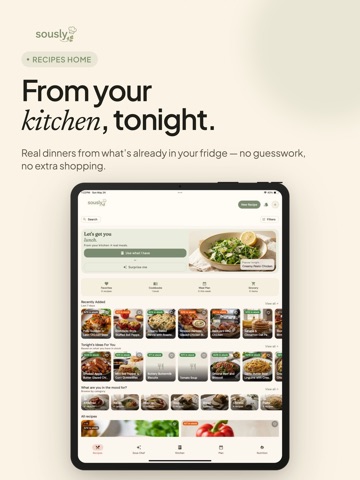 Sously: Pantry & Meal Planner iPad screenshot