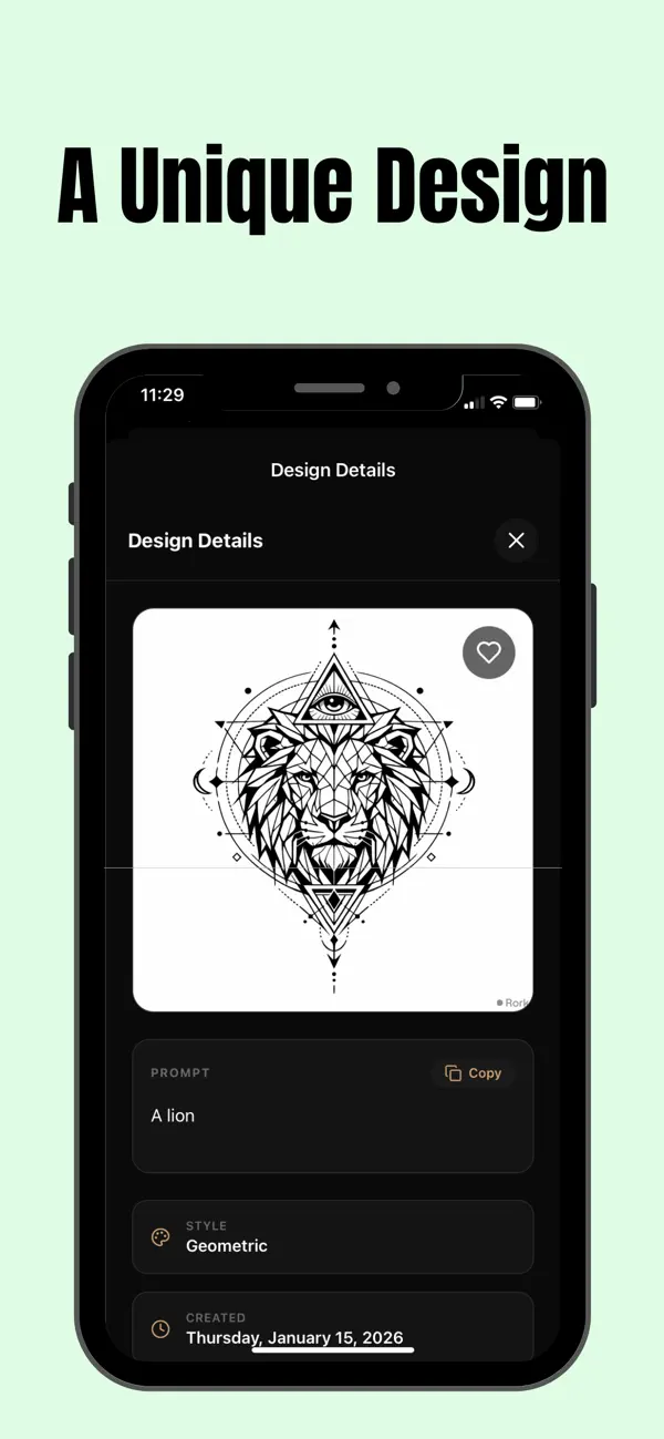 Screenshot #2 pour AI Tattoo Design Studio