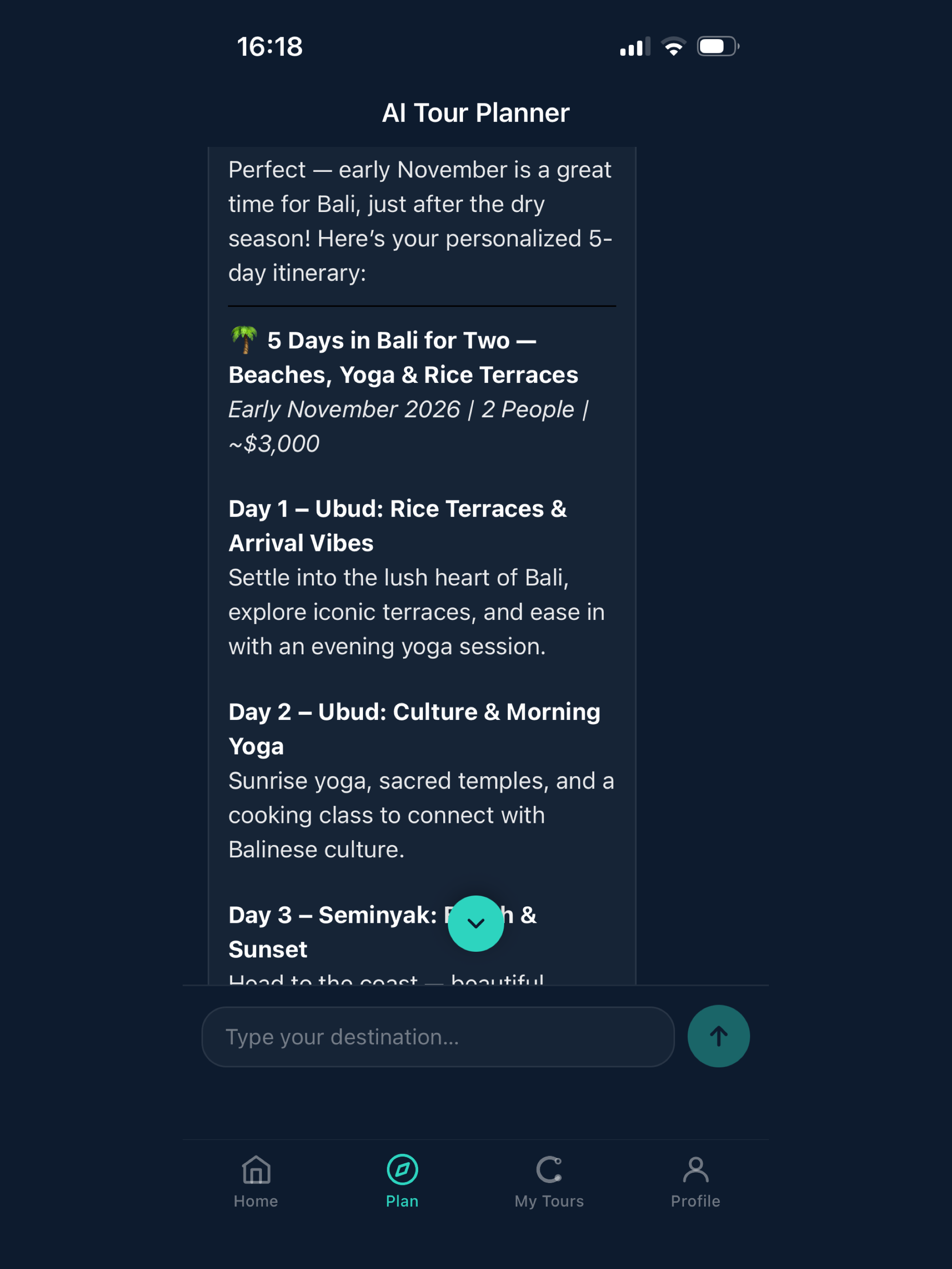 CustomizeYourTour: AI Travel