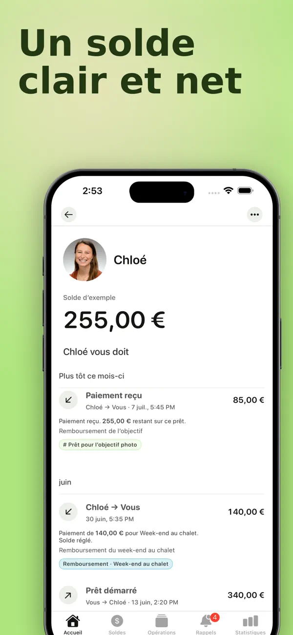 Screenshot #2 pour You Owe Me: Dettes et prêts