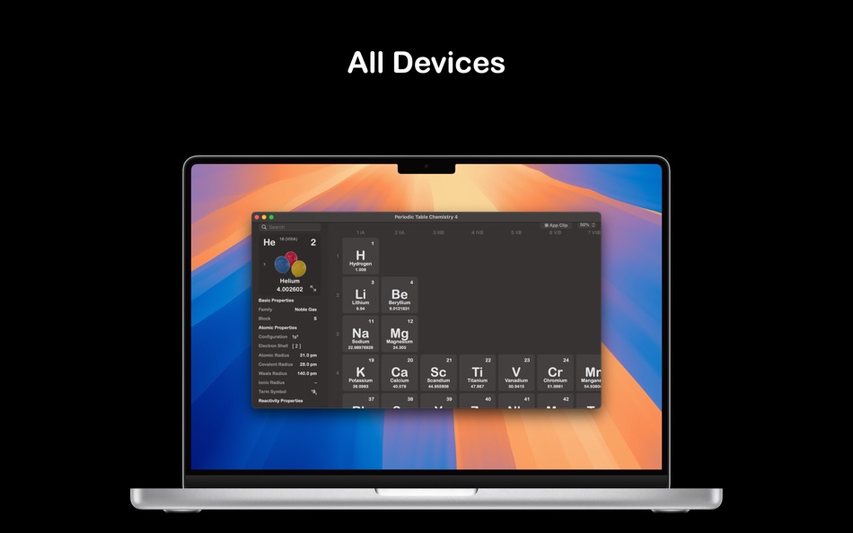 #10. Periodic Table Chemistry 2025M (macOS) 由: Hugo Pinon