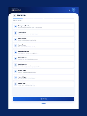The Water Boy Plumbing Service iPad screenshot