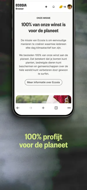 Ecosia: Zoek en plant bomen iPhone screenshot 4