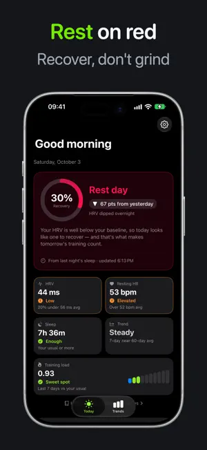 Ready2Run: HRV Sleep Recovery screenshot 4