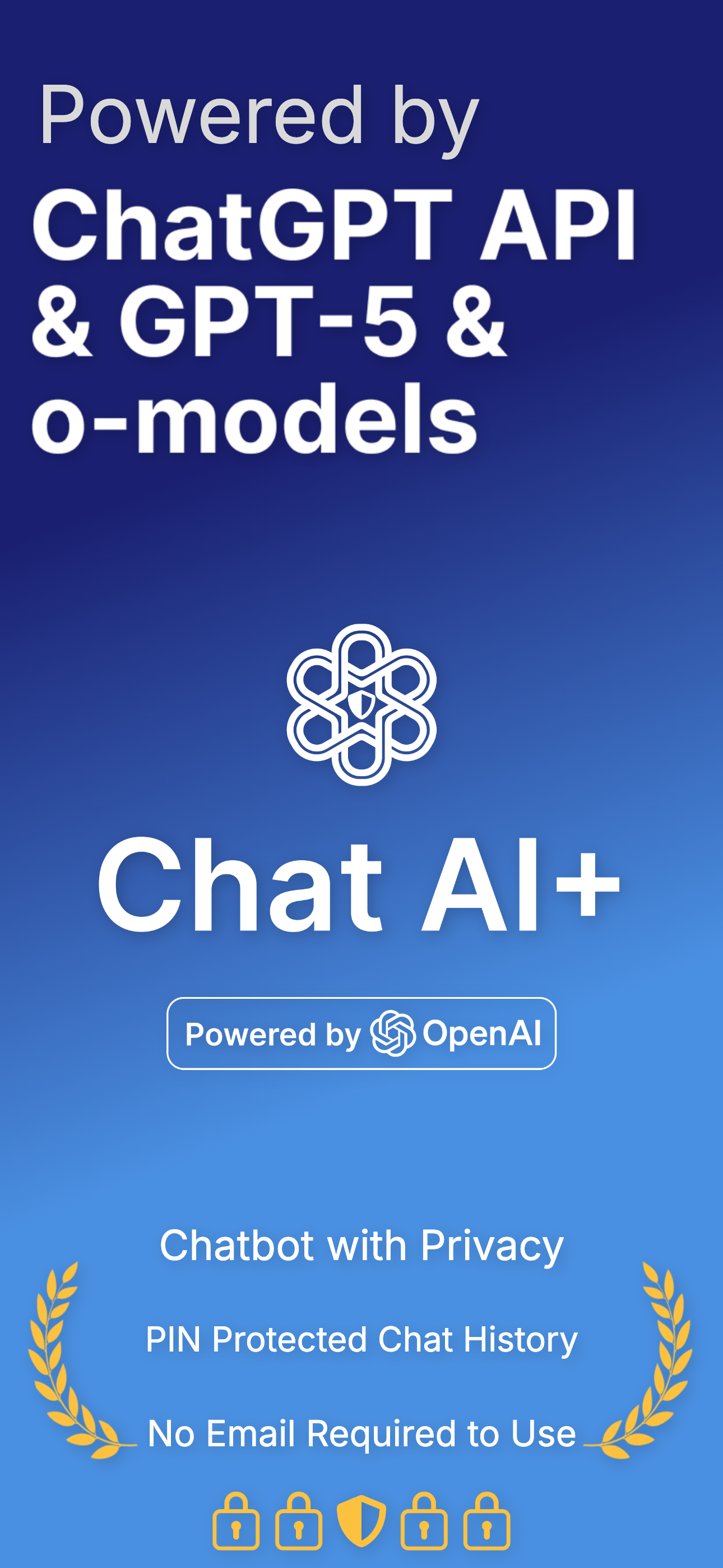 Chat+ AI: Safe & PIN-Protected