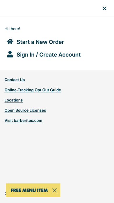 Barberitos Rewards iPhone screenshot