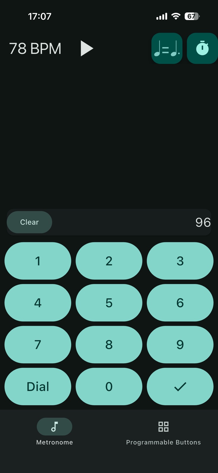 Programmable Metronome iphone screenshot 1