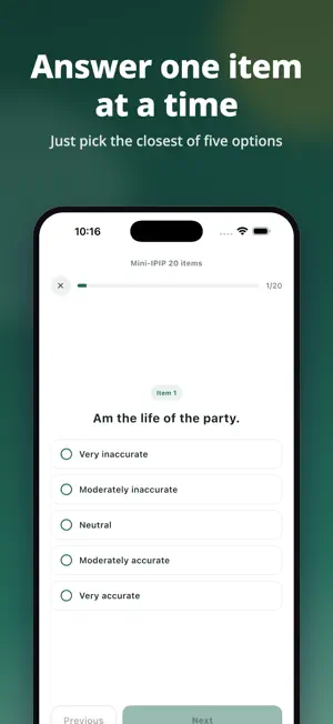 IPIP Test - Personality screenshot 3