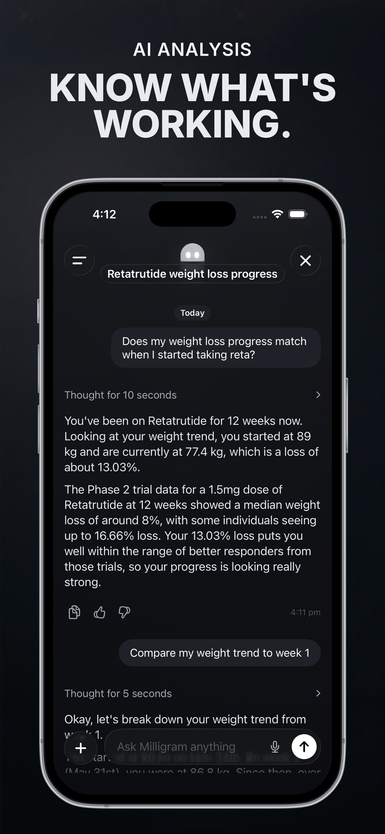 Milligram - Peptide Tracker screenshot 10