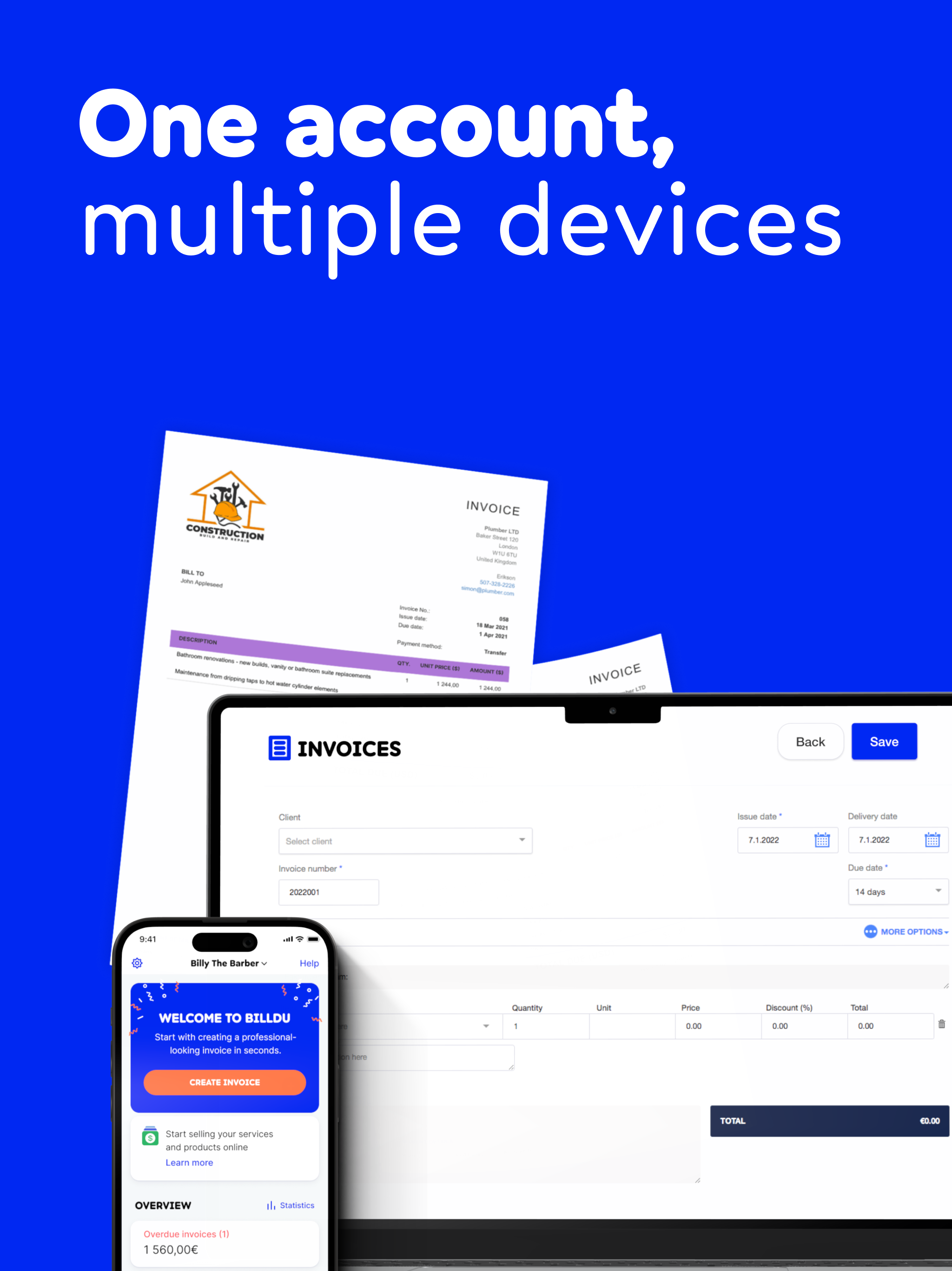 Billdu: Invoice Estimate Maker
