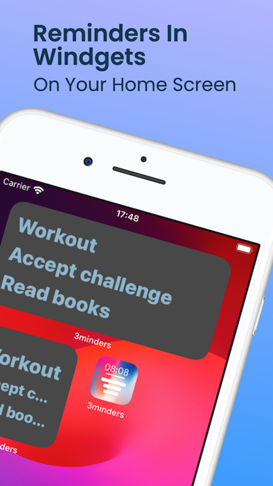 #2. 3minders - Lock Screen Notes (iOS) Podle: Alexandr Moscaliuc