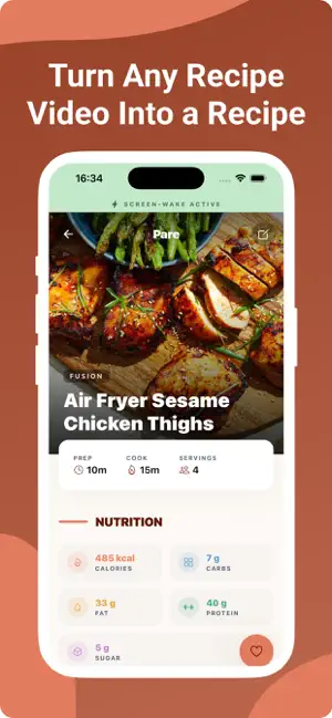 Pare: Save Video Recipes screenshot 1