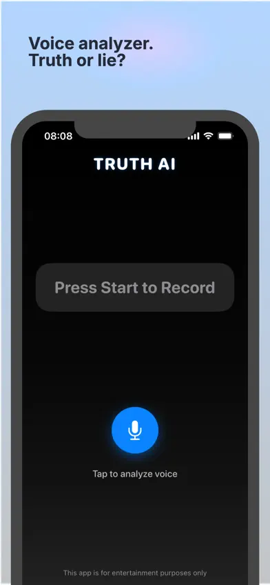 Truth AI: Voice Analyzer screenshot 1