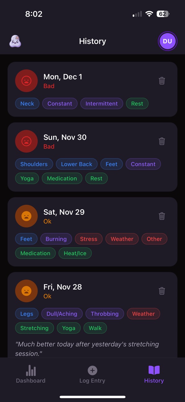 iPhone screenshot