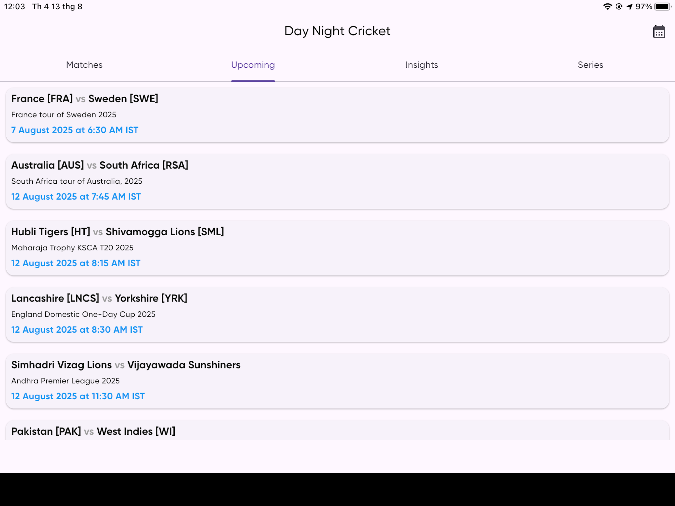 The Cricket Digest screenshot 9