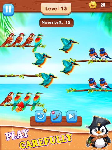 Birds Sort Color Sorting Game iPad screenshot