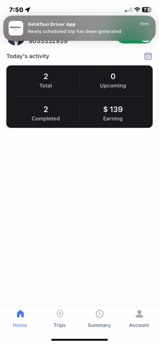 GetATaxi Driver App Screenshot 6 of 12