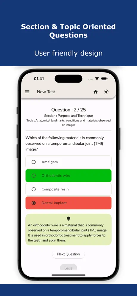 Dental Assistant Exam Test Screenshot 1