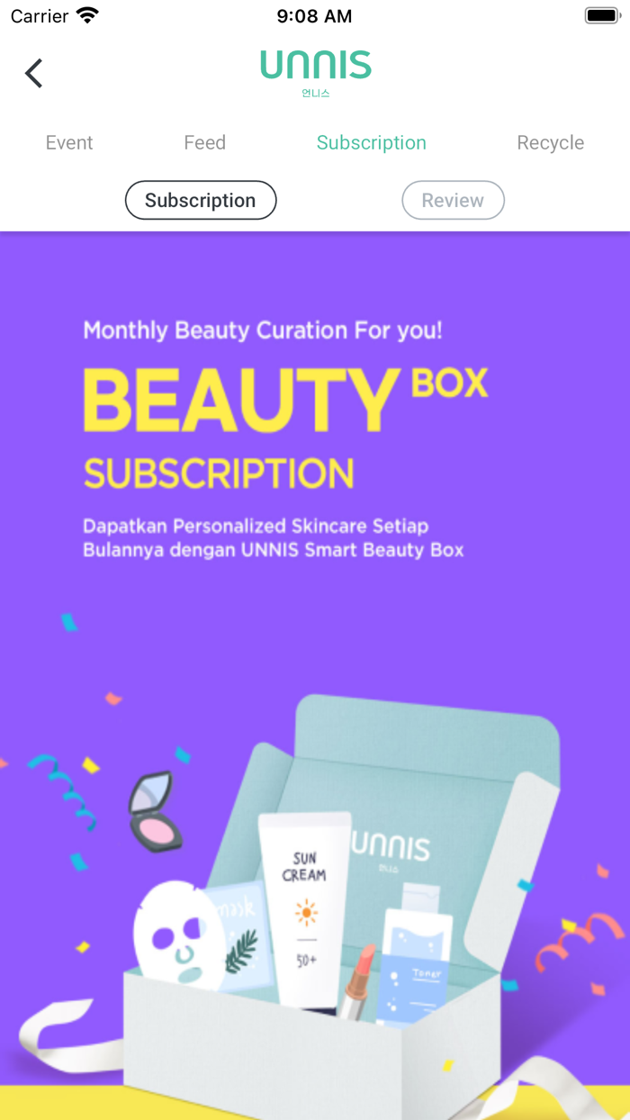 UNNIS Beauty curator