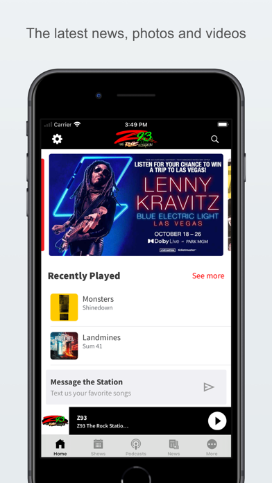 Z93 The Rock Station Screenshot
