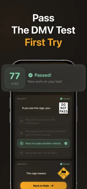 Michigan SOS MI Practice Test screenshot 1