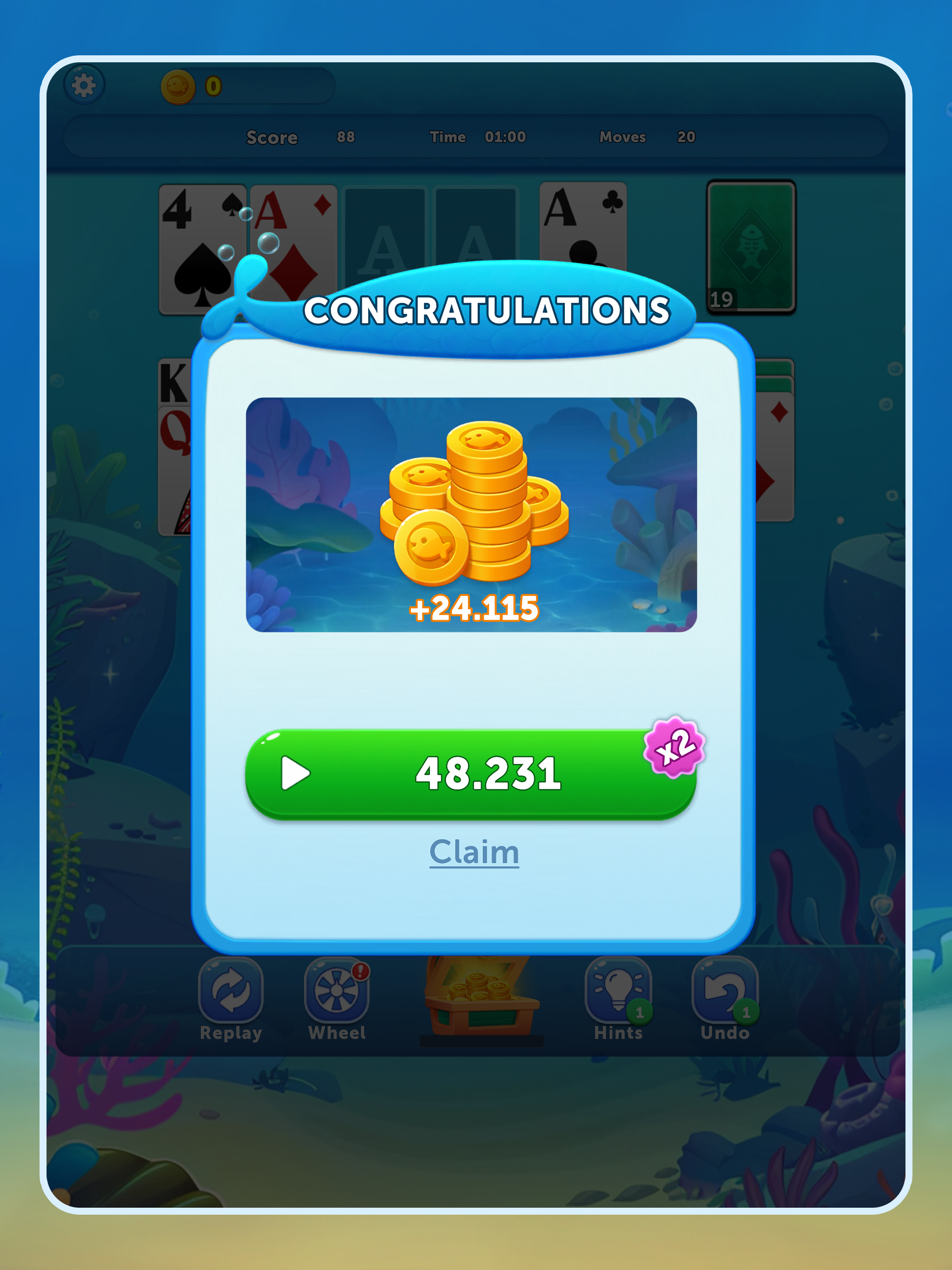 Solitaire DeepBlue Trip screenshot 7