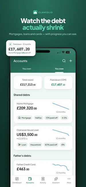 Clanfolio: Net Worth Tracker screenshot 4