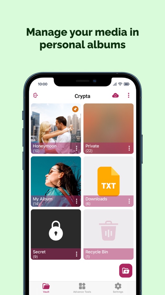 #2. Crypta - Gallery Locker (iOS) 由: Manisha Lathiya