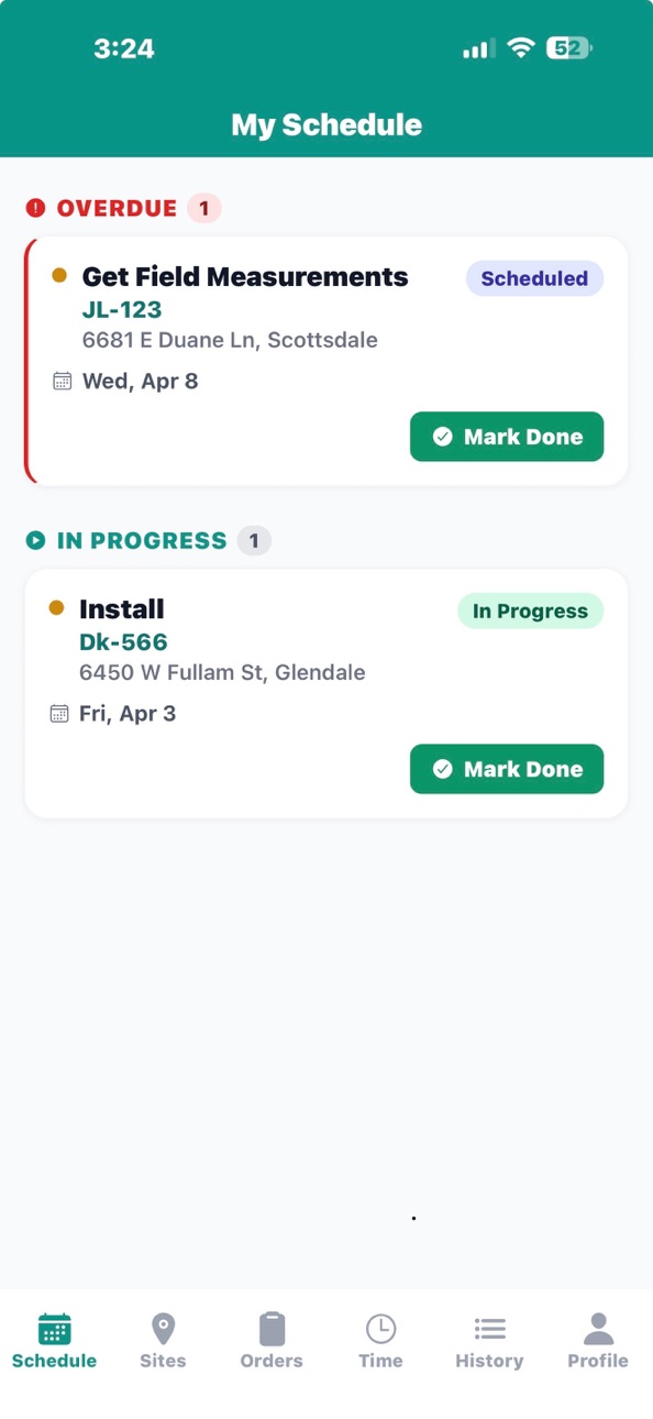iPhone screenshot