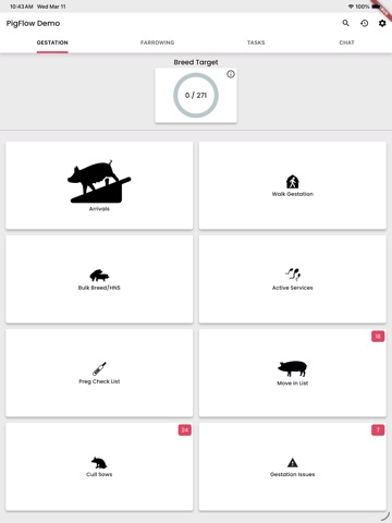 PigFlow iPad screenshot