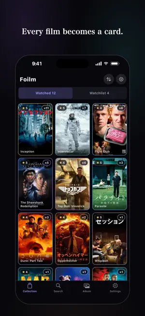 Foilm - Movie Tracker & Diary screenshot 2